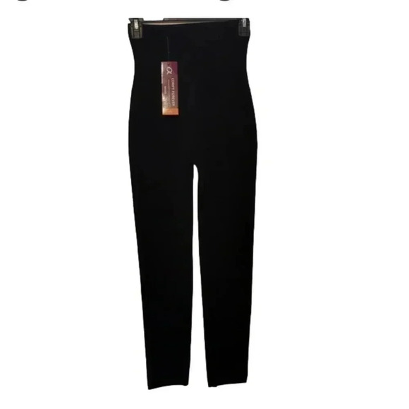 Comfy forever women's fur black leggings - Picture 1 of 7